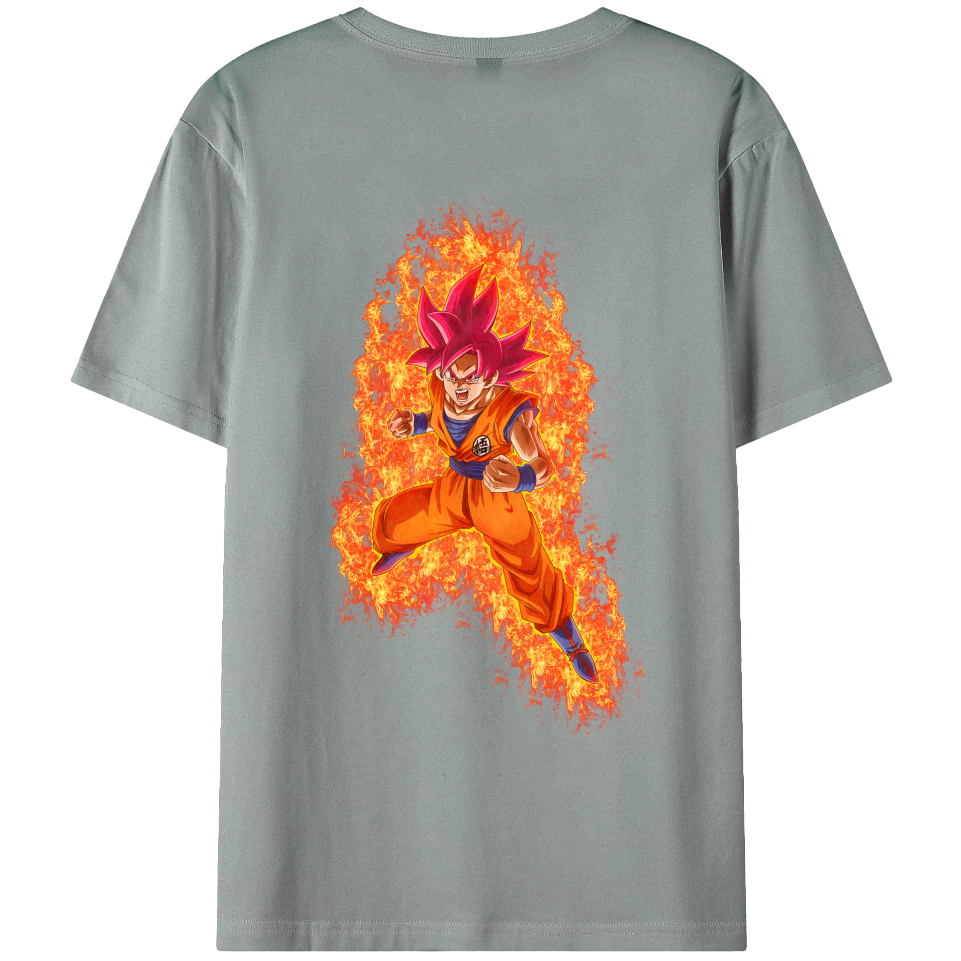 （画像用） ドラゴンボール 孫悟空（そん ごくう）Son Goku カカロット DRAGON BALL Kakarotto 綿100％ メンズ半袖Tシャツ（バックプリント） 通気性